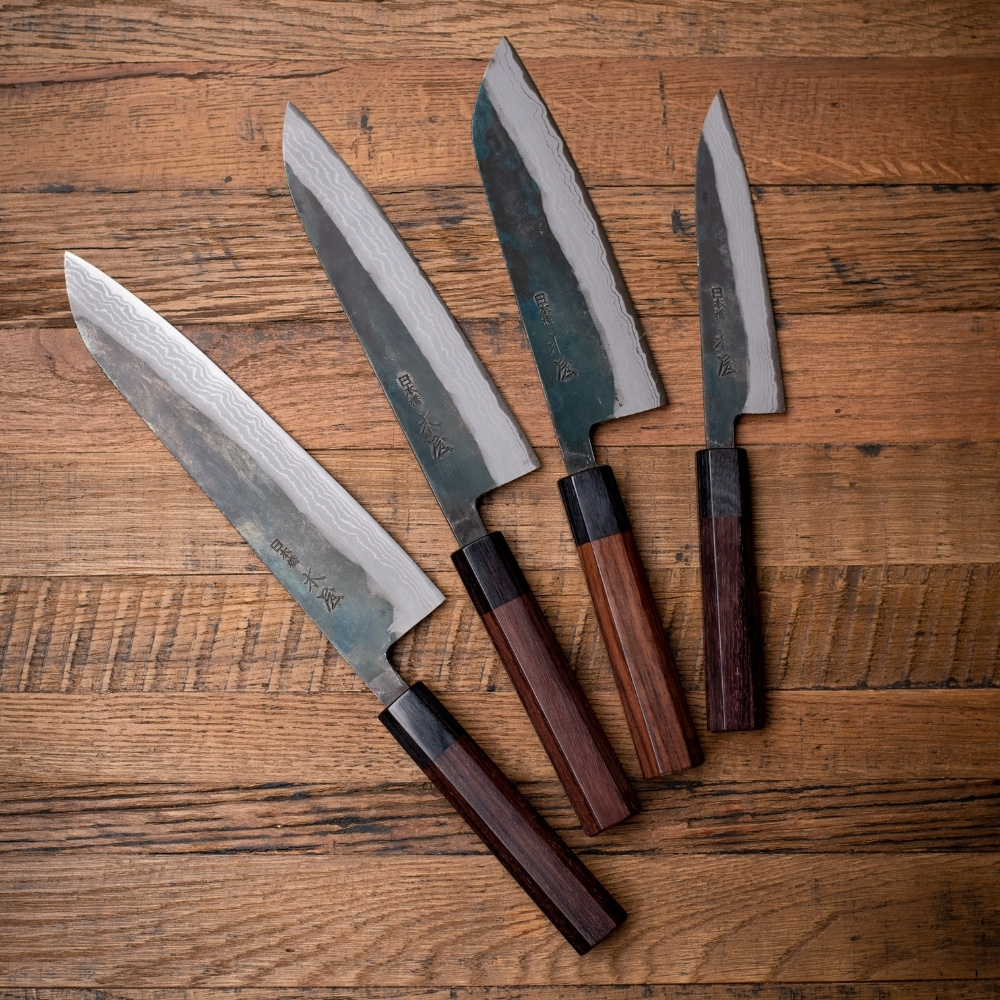 Sada všetkých 4 japonských nožov