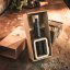 Gift set with one tube of Kampot pepper and stand in recycled cardboard box (70g) - Choose pepper: White Kampot pepper, Stand colour: Dark