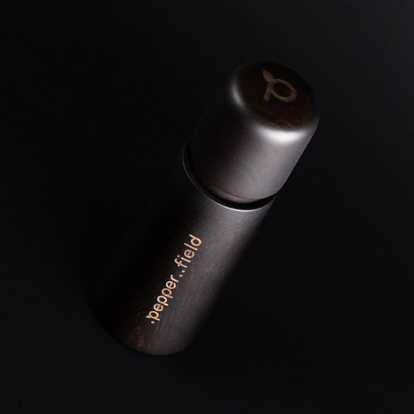 Black Scandinavian pepper mill (17cm) - Choose pepper: Black - 50g