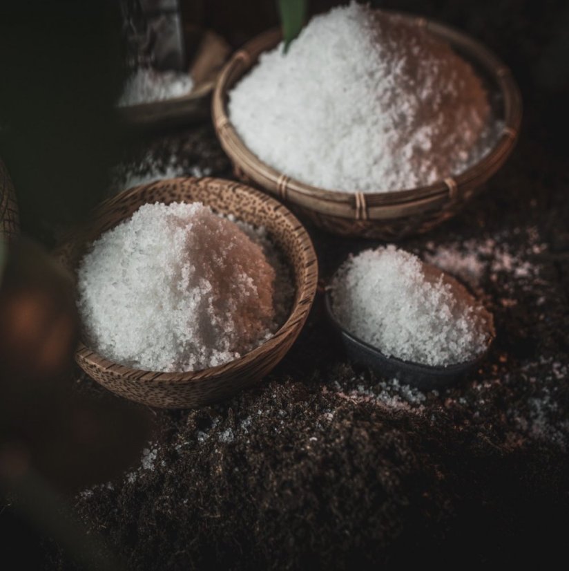 Fleur de Sel in a glass jar - 160g