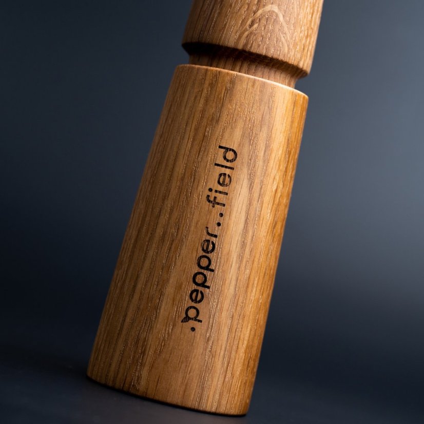 Natural Scandinavian pepper mill (17cm) - Choose pepper: White - 100g