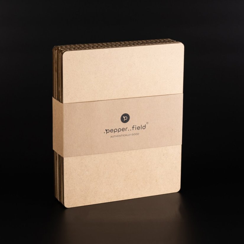 Luxury tube set with Kampot pepper in recycled cardboard gift box (3x70g)