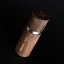 Brown ash wood pepper mill (15cm) + 20g Kampot pepper
