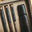 Scandinavian grinder with a set of tubes filled with Kampot pepper in a cardboard gift box (3x10g) - Grinder: Grey