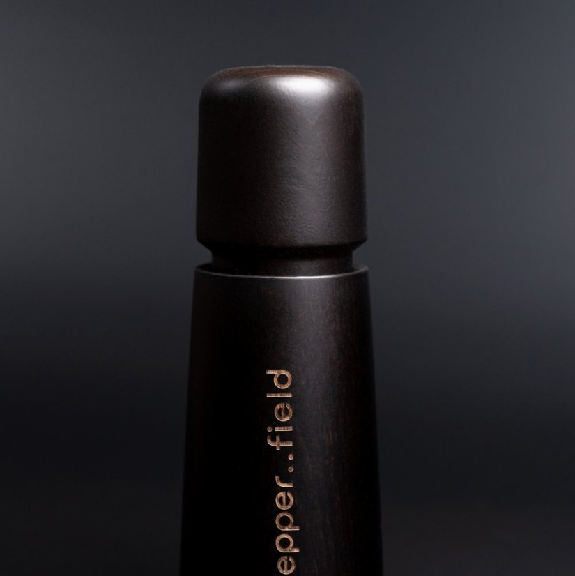 Black Scandinavian pepper mill (17cm) - Choose pepper: Black - 50g