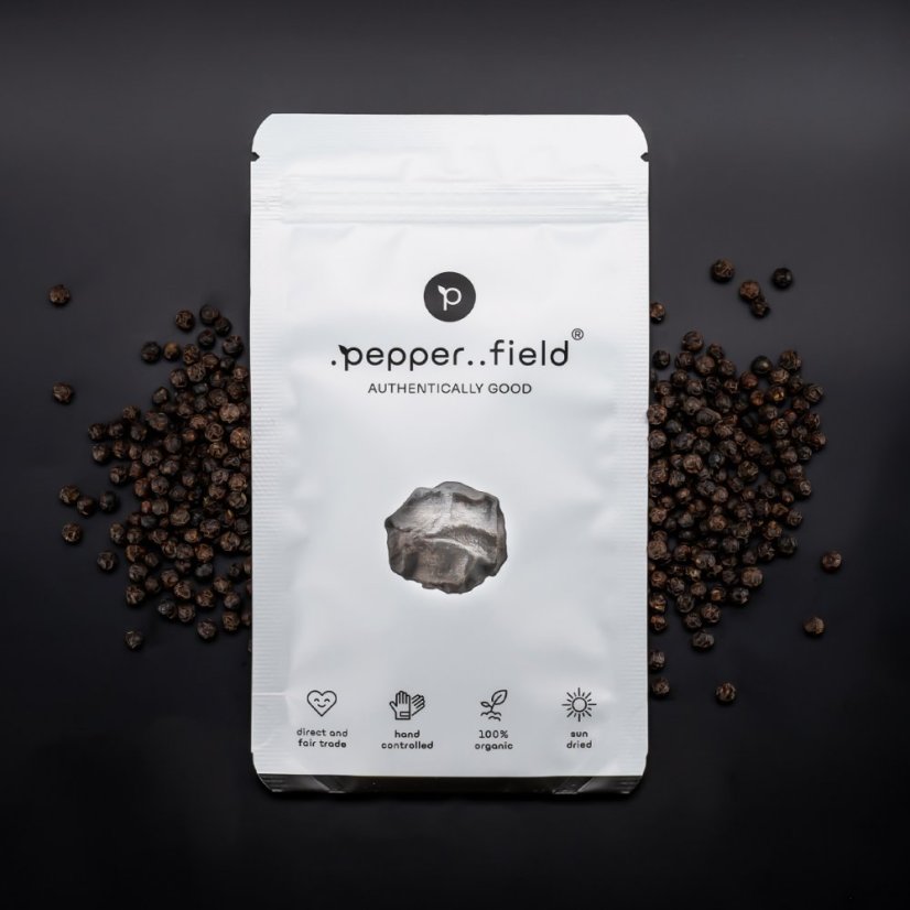 Black Kampot pepper - doypack 20g