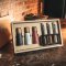 Luxury gift case made of recycled cardboard with 3 grinders and Kampot pepper 3x75g in tubes with stand - Stand colour: Light, Option: Modern