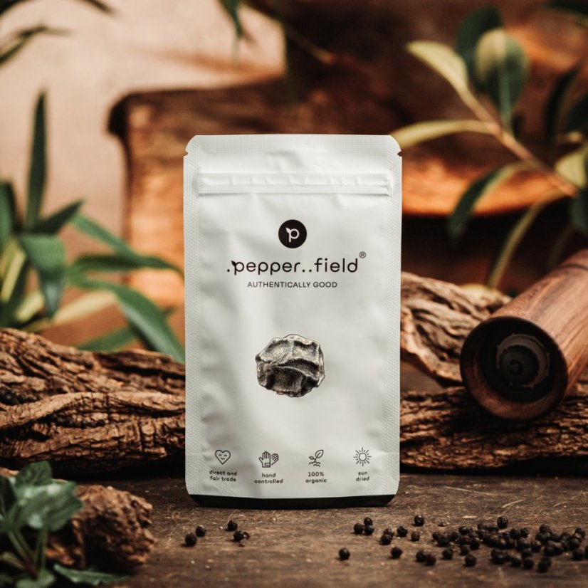 Black Kampot pepper - doypack 20g