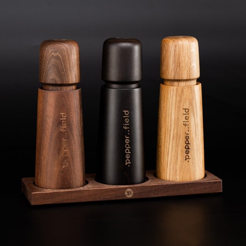 Grinder stand made of premium walnut wood