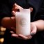 Salt pyramids from Kampot - Flake salt in a luxury gift vessel made of sandblasted Czech glass 170g