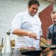 We put the chef at the grill!