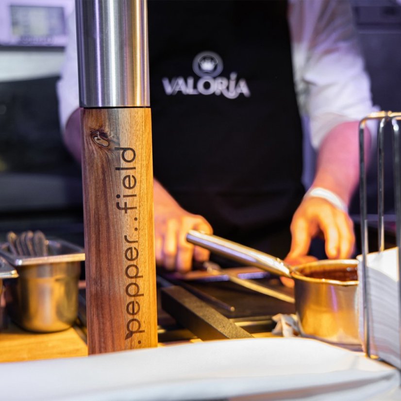 Chef's acacia MAXI grinder with stainless steel head 40cm
