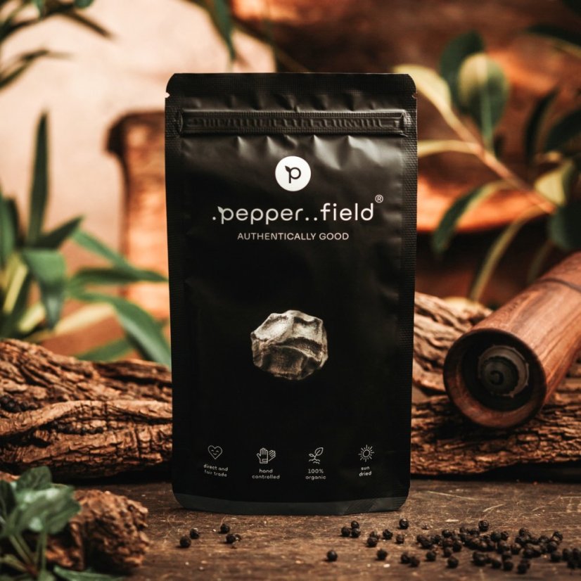 Black Kampot pepper - MAXI doypack 100g