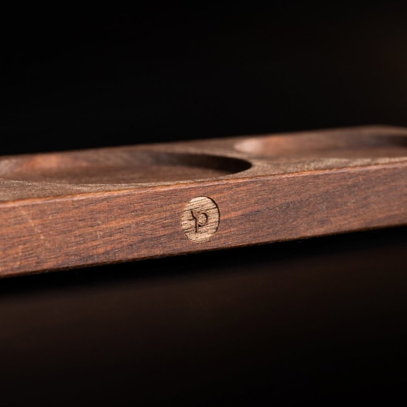 Grinder stand made of premium walnut wood