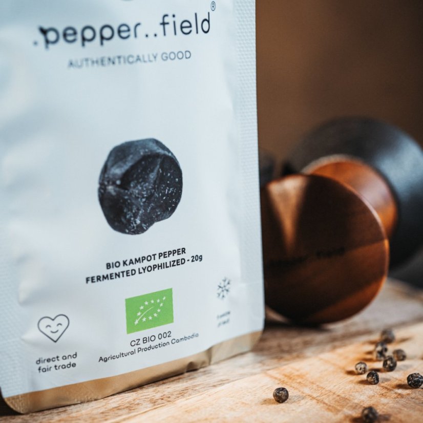 BIO Kampotské korenie fermentované, lyofilizované a solené - doypack 20g