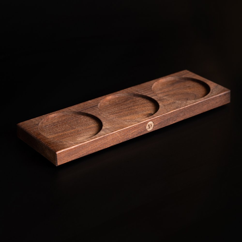 Grinder stand made of premium walnut wood Kampot.co.uk