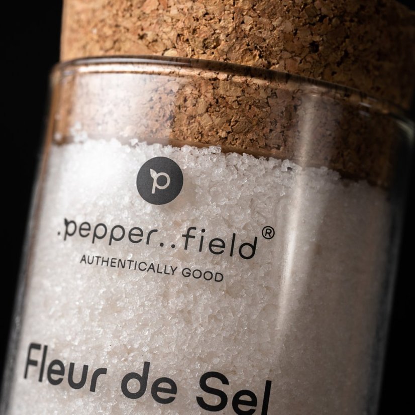 Fleur de Sel in a glass jar - 160g
