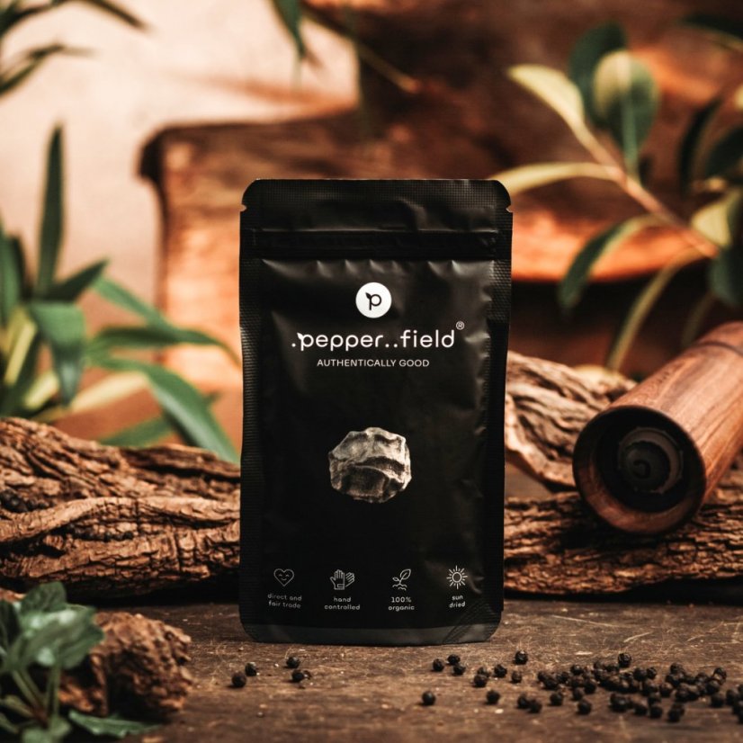 Black Kampot pepper - doypack 50g