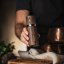 Brown ash wood pepper mill (15cm) + 20g Kampot pepper