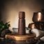 Dark brown Scandinavian pepper mill (17cm) - Choose pepper: Black - 20g