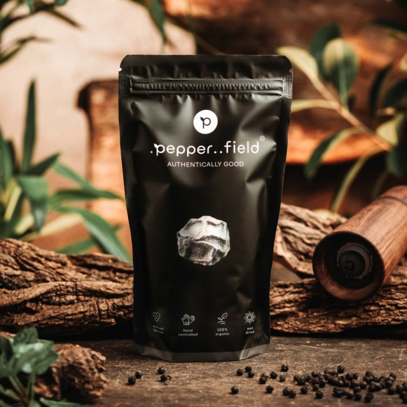 Black Kampot pepper - MAXI doypack 250g