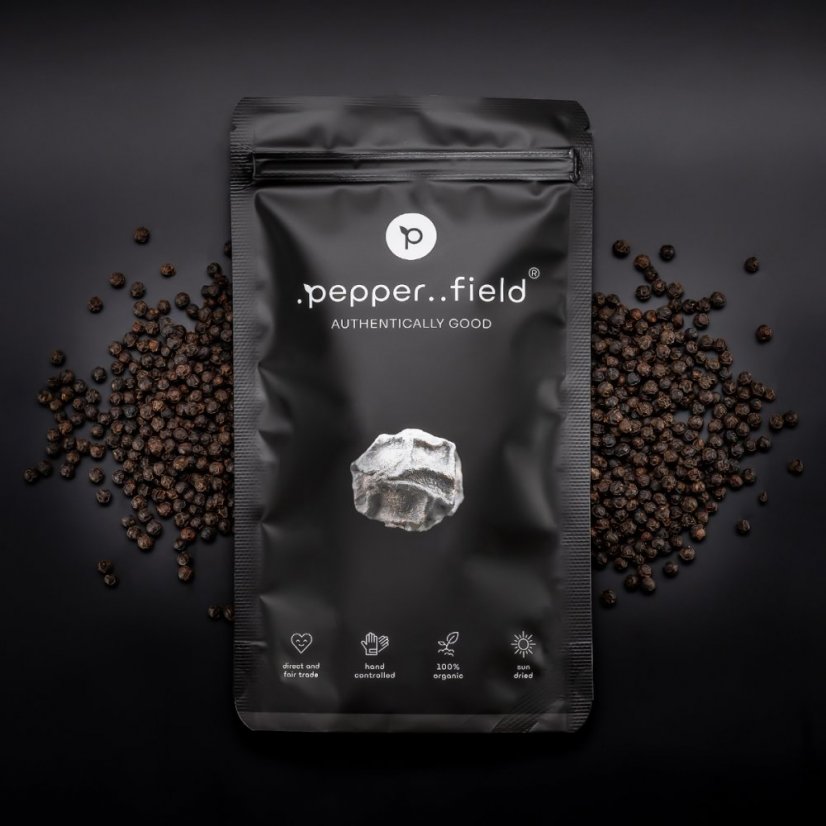 Black Kampot pepper - MAXI doypack 100g
