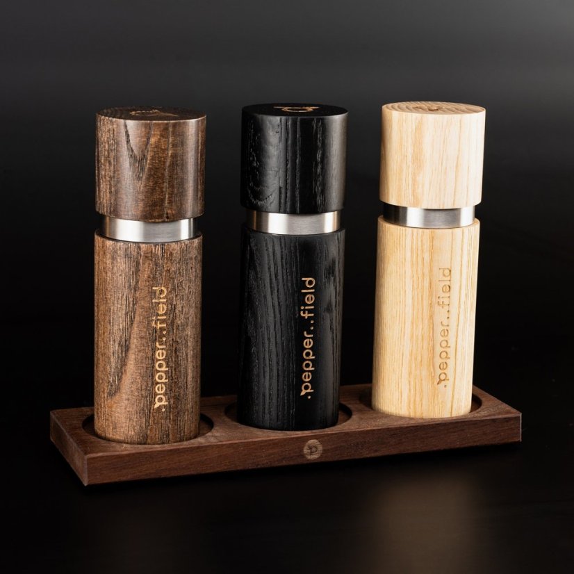 Grinder stand made of premium walnut wood