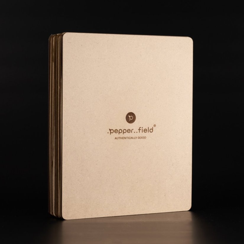 Luxury tube set with Kampot pepper in recycled cardboard gift box (3x70g)