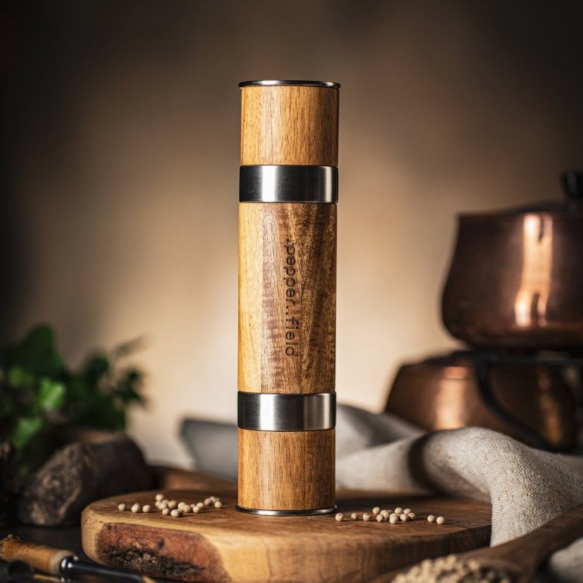 Double-sided Acacia grinder 23 cm - DUOMILL