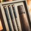Scandinavian grinder with a set of tubes filled with Kampot pepper in a cardboard gift box (3x10g) - Grinder: Grey