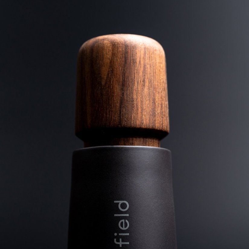 Porcelain Scandinavian pepper mill (17cm) - Choose pepper: Black - 100g