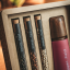 Scandinavian grinder with a set of tubes filled with Kampot pepper in a cardboard gift box (3x10g) - Grinder: Grey