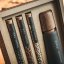 Scandinavian grinder with a set of tubes filled with Kampot pepper in a cardboard gift box (3x10g) - Grinder: Grey