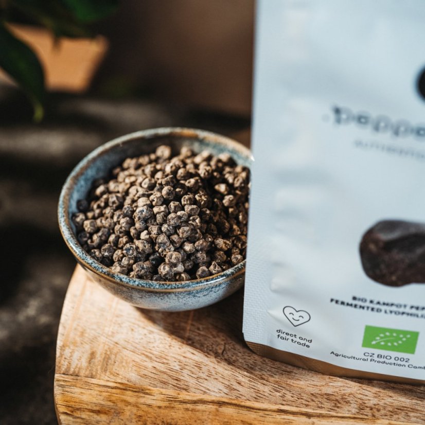 BIO Kampotské korenie fermentované, lyofilizované a solené - doypack 20g