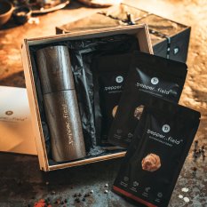 Set with locally sourced ash grinder in gift box (3x50g)