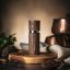 Brown ash wood pepper mill (15cm) + 20g Kampot pepper