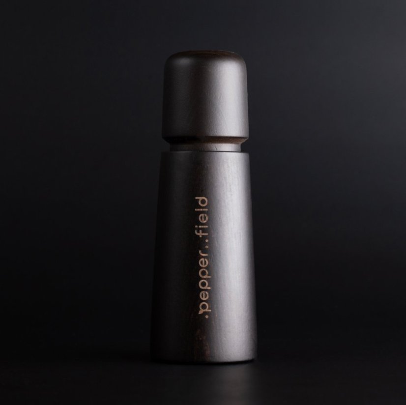 Black Scandinavian pepper mill (17cm) - Choose pepper: Black - 50g