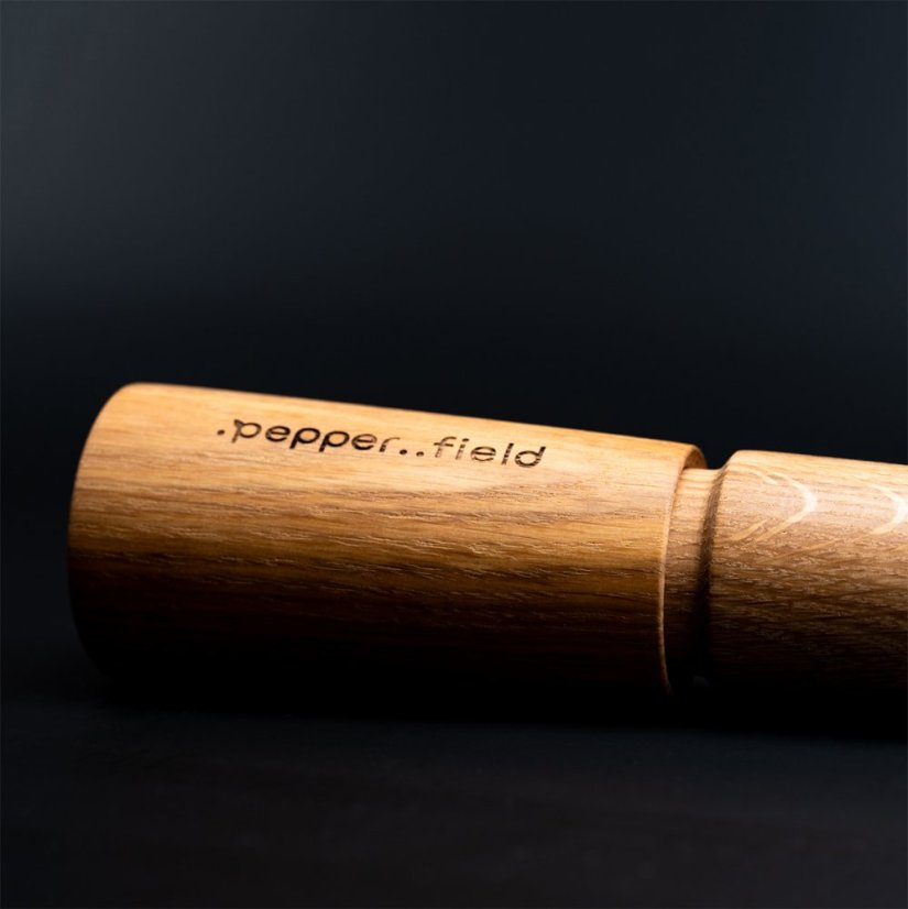 Natural Scandinavian pepper mill (17cm) - Choose pepper: White - 100g