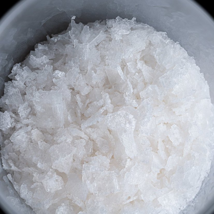 Pyramides du sel de Kampot – Flocons de sel dans un pot cadeau de luxe en verre sablé 170g
