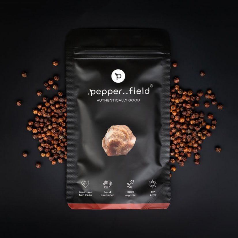 Kampot pepper black, red and white (3x50g) - Varianta: With gift wrapping