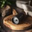 Porcelain Scandinavian pepper mill (17cm) - Choose pepper: Black - 100g